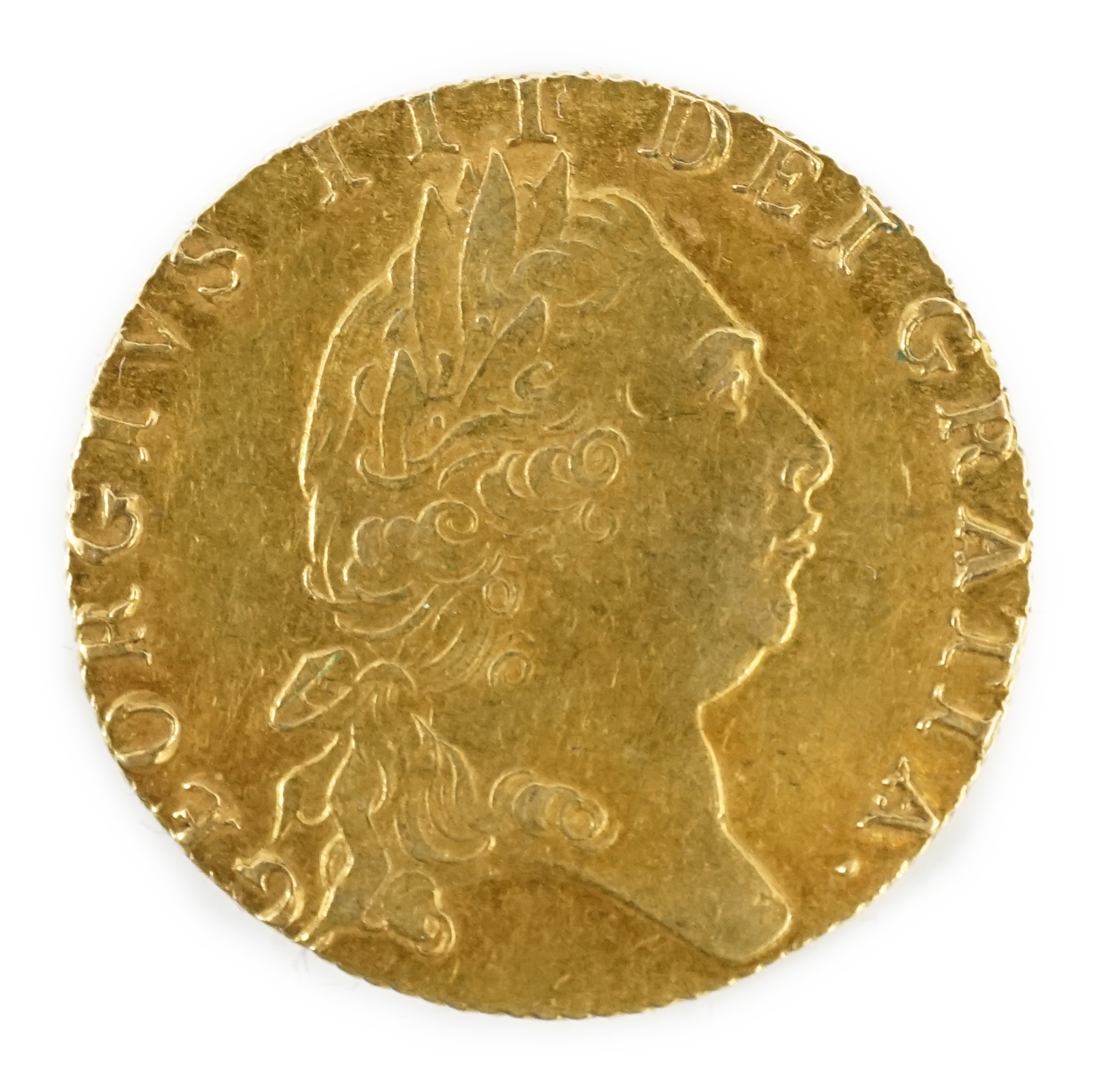 A George III gold spade guinea 1798, GVF/NEF